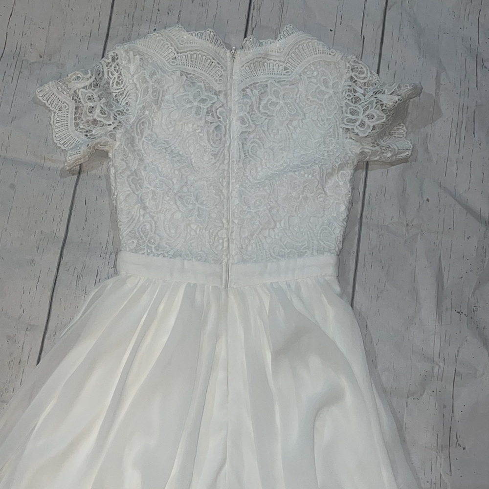 Lulus white short sleeve lace dress - Picture 5 of 8